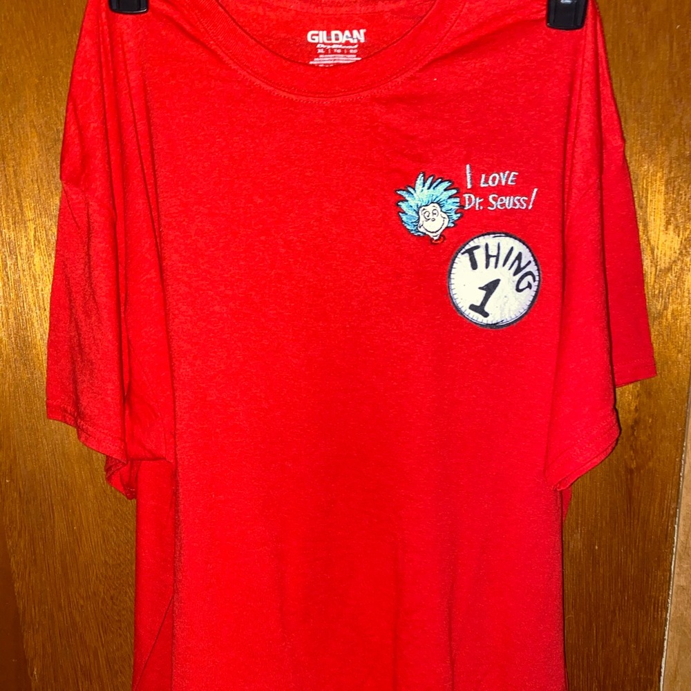 Dr Seuss embroidery shirt